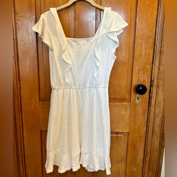 Maurices White Lace Front Skater Dress - Picture 4 of 8